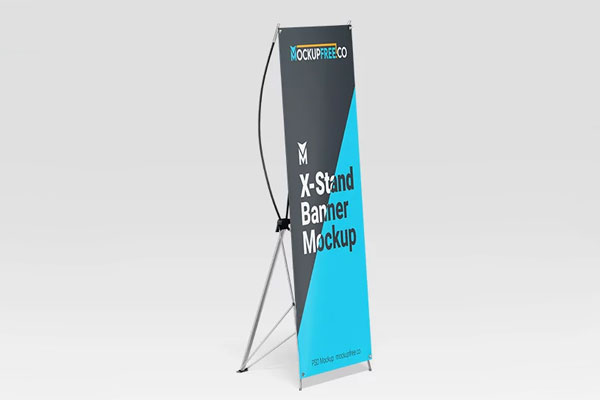 X Stand Banner Mockups