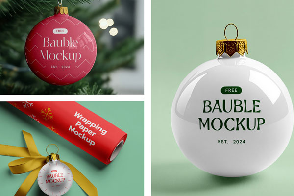 Xmas Bouble Mockups