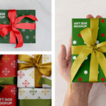 Xmas Gift Box Mockups