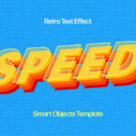 Yellow Retro Text Effect
