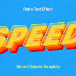 Yellow Retro Text Effect