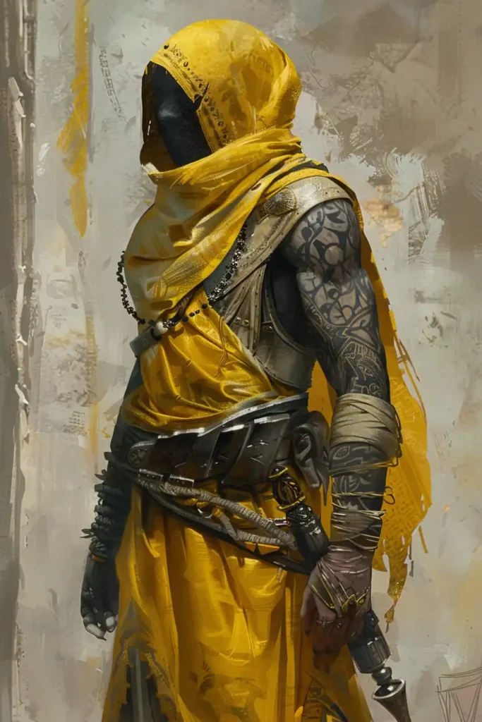 Yellow Ward Warrior Portrait