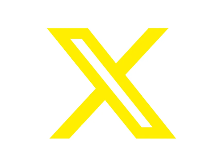 Yellow X Social Logo
