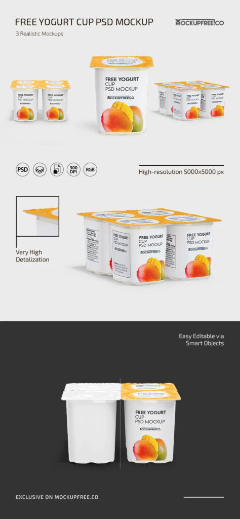 Yogurt Cup Mockup