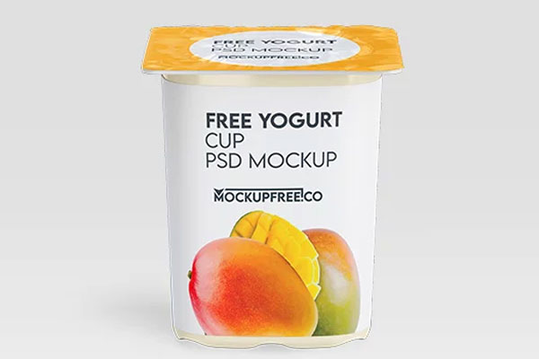 Yogurt Cup Mockup