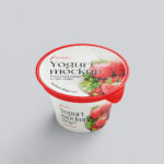 Yogurt Mockup in 3 Different Showcases