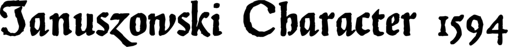 zai Januszowski Character 1594 Font