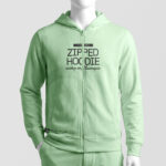 Zipped Hoodie Mockup on Mannequin