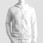 Zipped Hoodie Mockup on Mannequin