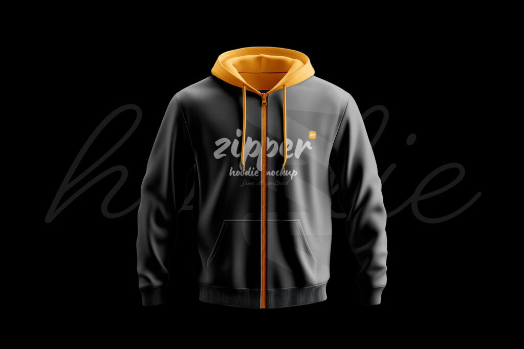 Zipper Hoodie Mockup