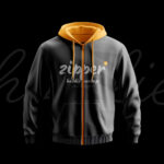 Zipper Hoodie Mockup