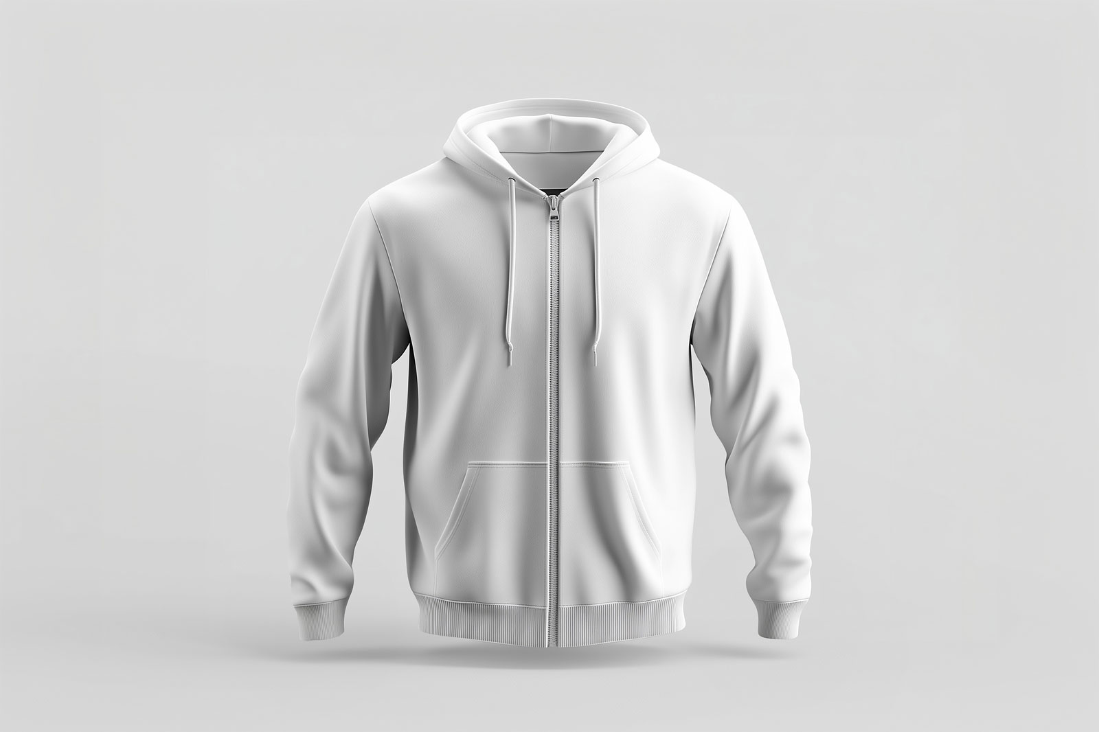 Free Zipper Hoodie Mockup PSD Template