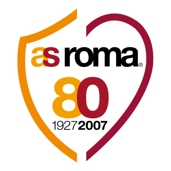 AS ROMA 80° anniversary logo