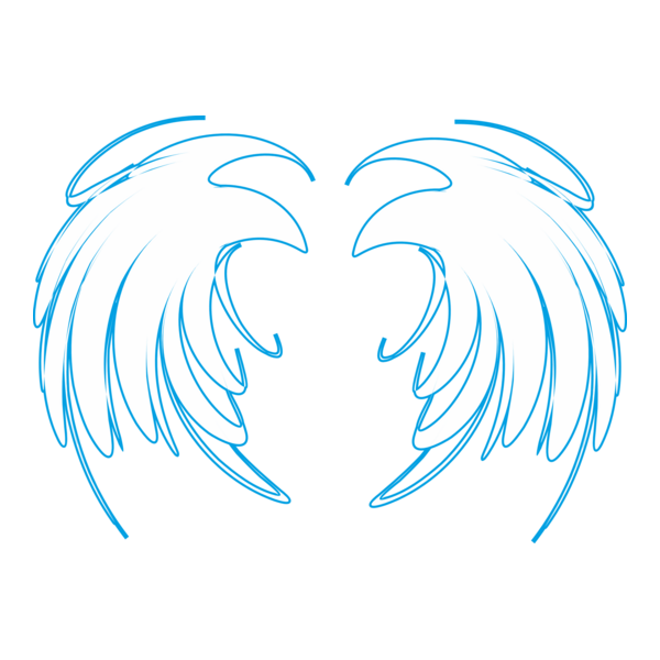 Asa gótica básica. logo